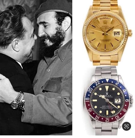 fidel castro wearing two watches